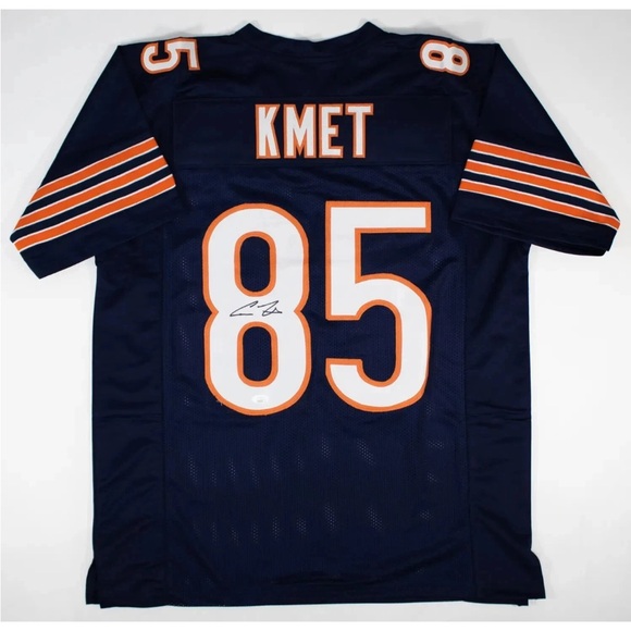 AUTOGRAPHED Kole Kmet Chicago Bears Football Jersey official certification
